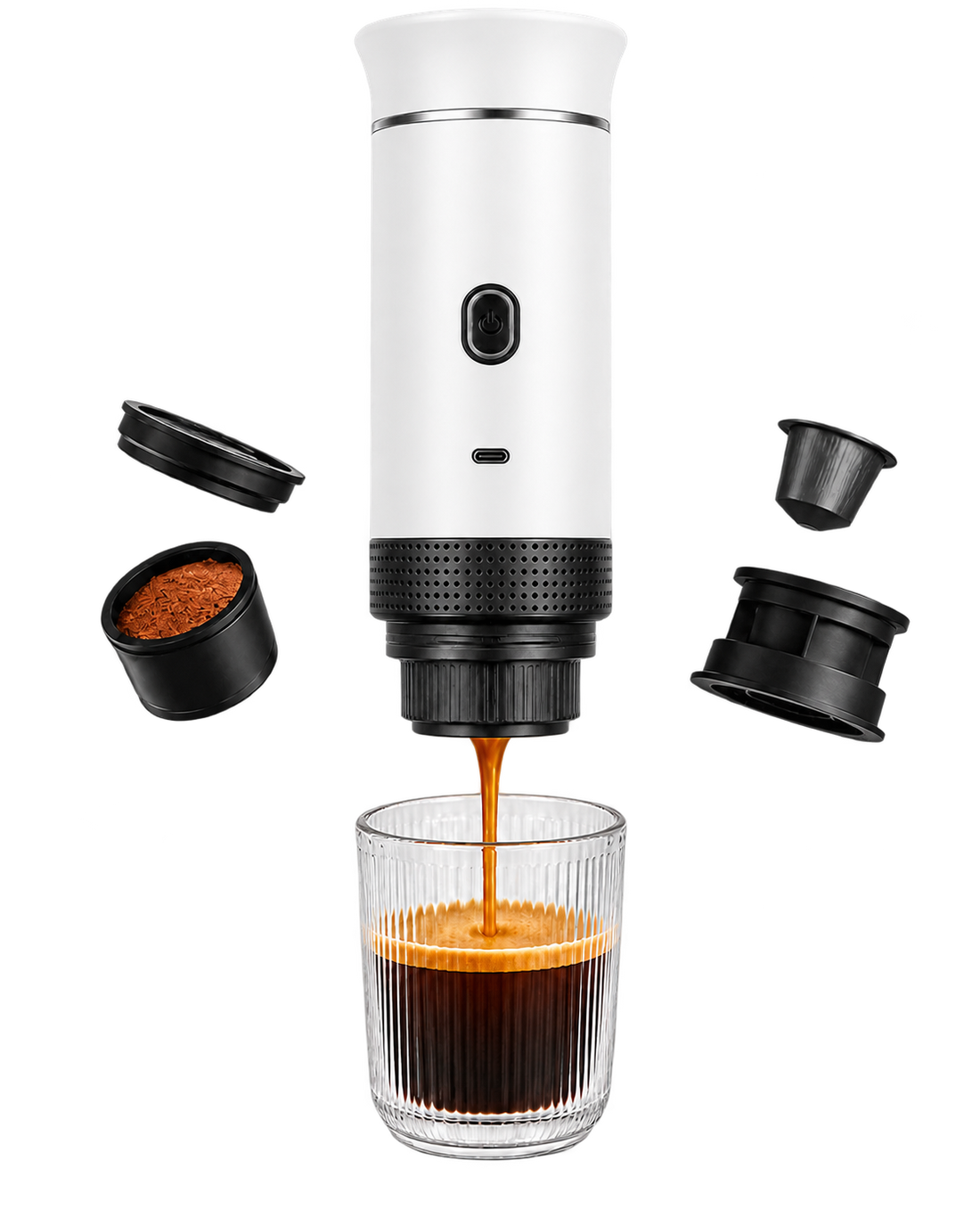 Caffetta — espresso portátil (Blanco)