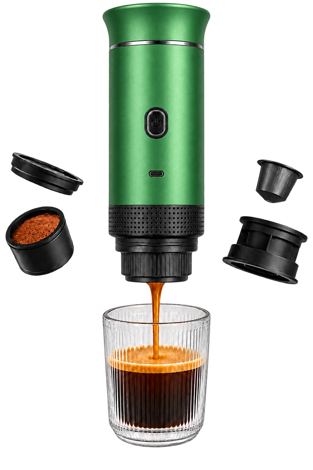 Caffetta — espresso portátil (Verde)